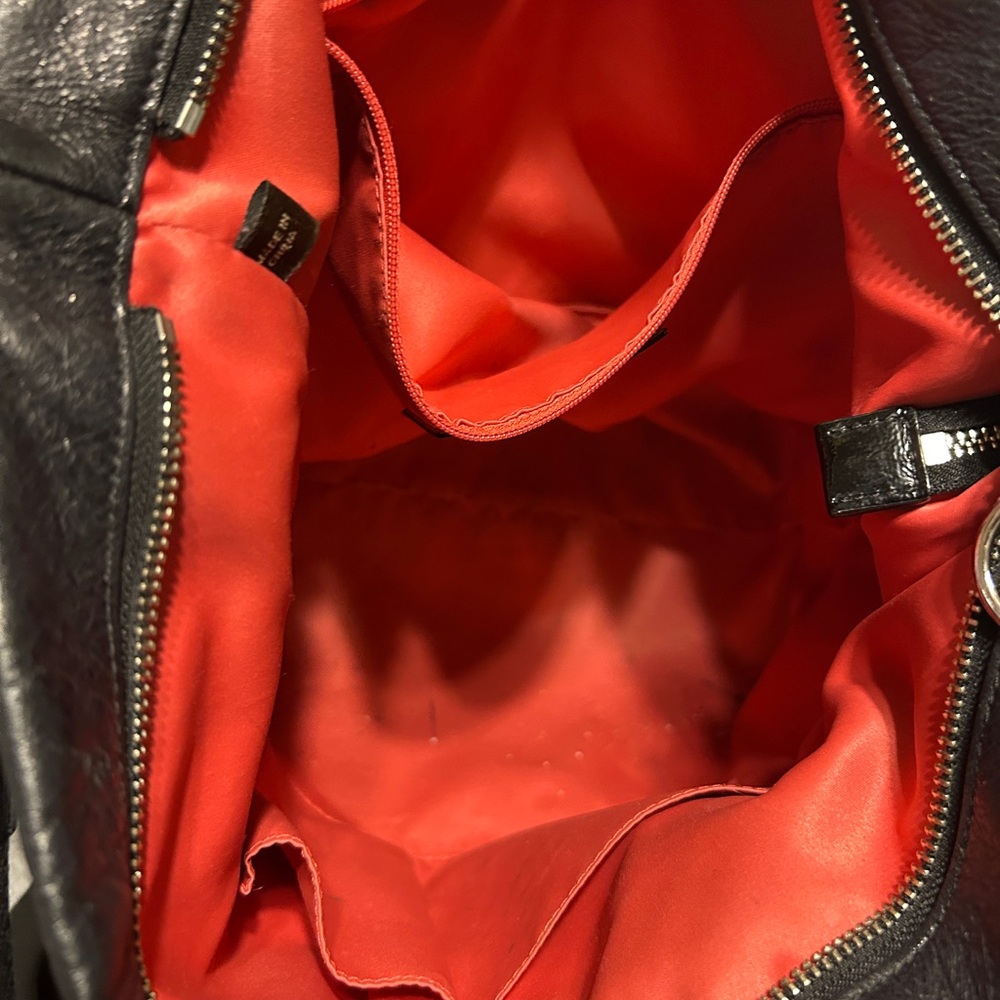 Coach Poppy Black Leather Shoulder Bag - Picture 7 of 11